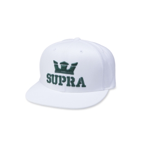 Supra ABOVE II SNAP BACK Hats White/Evergreen | AU-61314